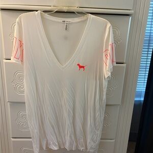 PINK Victoria's Secret Soft White Top